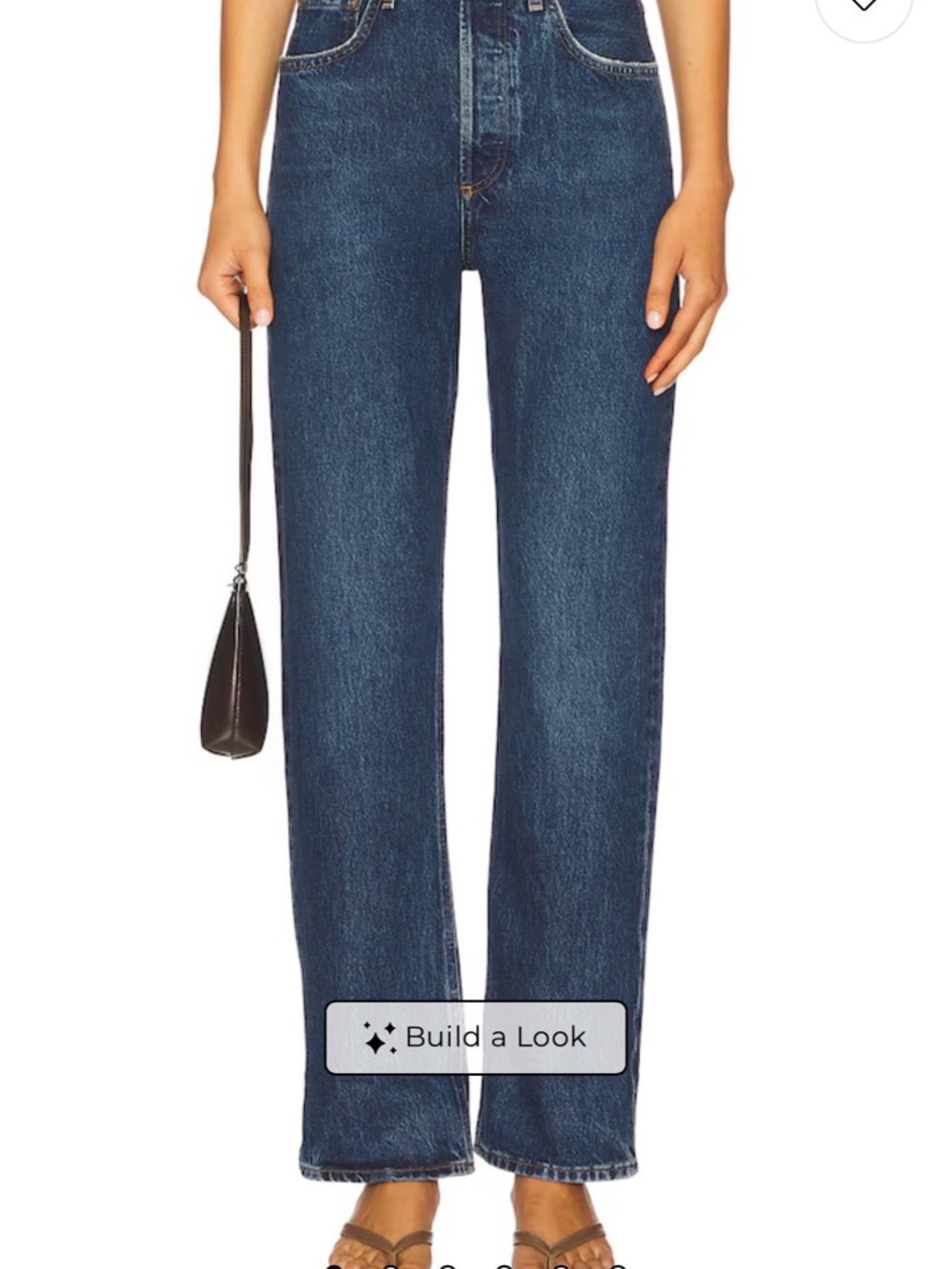 AGOLDE Fran Wide Leg Jeans in Enamour